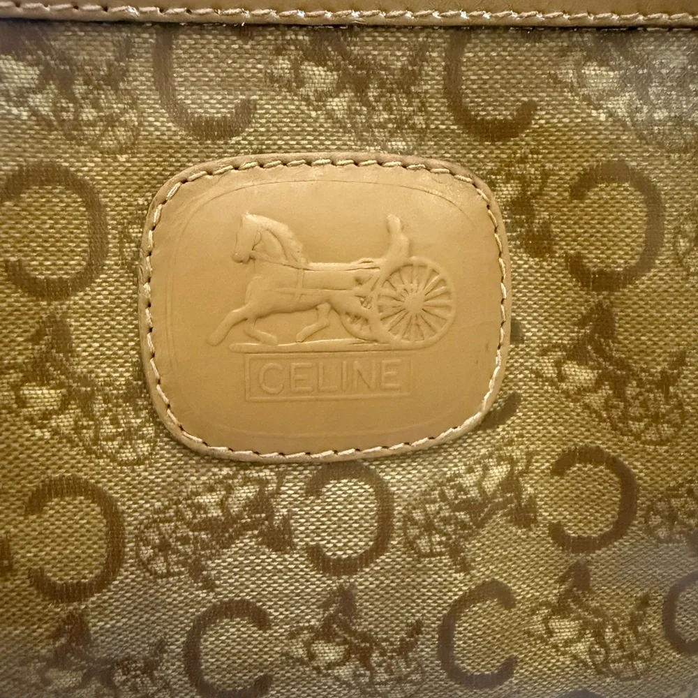 VTG. Celine Macadam Authentic leather clutch bag, Italy